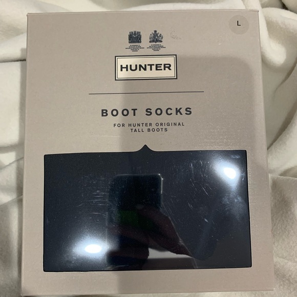 NWT Hunter Boot Socks LARGE Black - Picture 1 of 2
